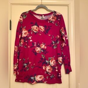 mts Floral Sweatshirt Size Large